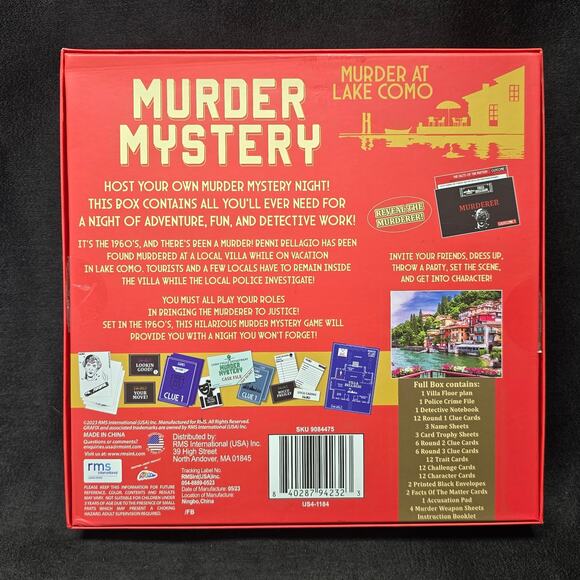 Host Your Own Murder Mystery Game Lake Como & Space Station Sets - Picture 4 of 6